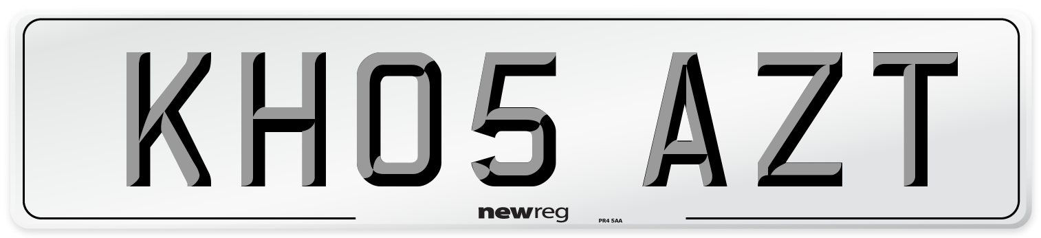 KH05 AZT Number Plate from New Reg